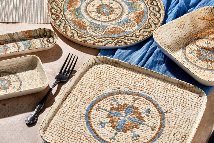 Rinart Pizzabord - Celest - Porselein - 32 cm - set van 2