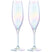 L.S.A. - Polka Champagne Flute 225ml Mother of Pearl Set van 4 Stuks