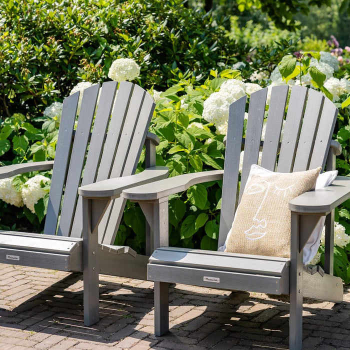 Kunststof adirondack tuinstoel Montreal grijs