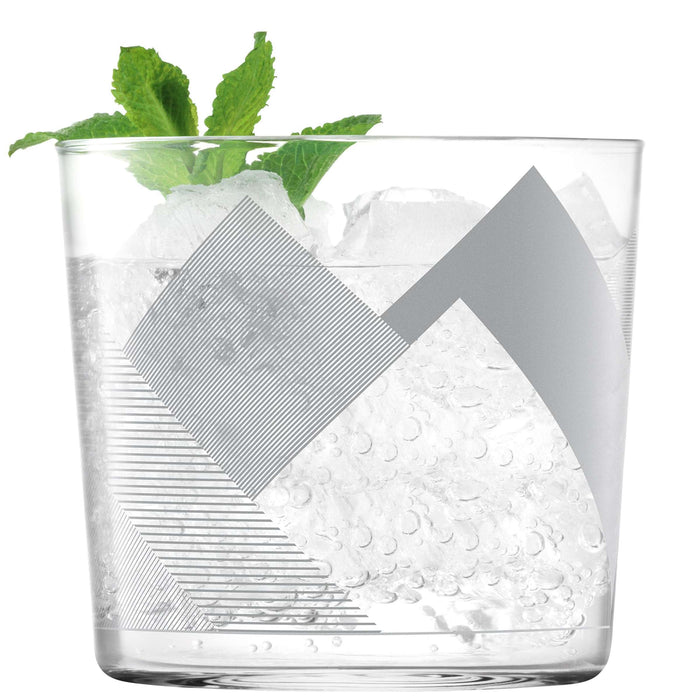 L.S.A. - Peaks Tumbler Glas 310 ml Set van 4 Stuks