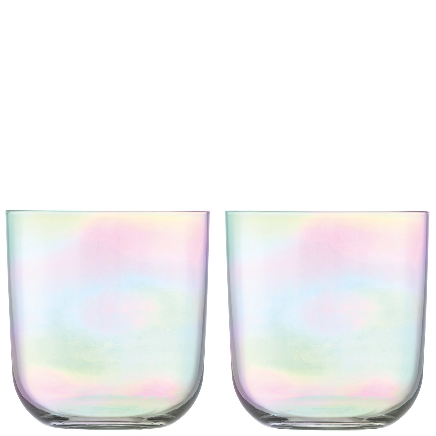 L.S.A. - Polka Tumbler 420ml Mother of Pearl Set van 4 Stuks