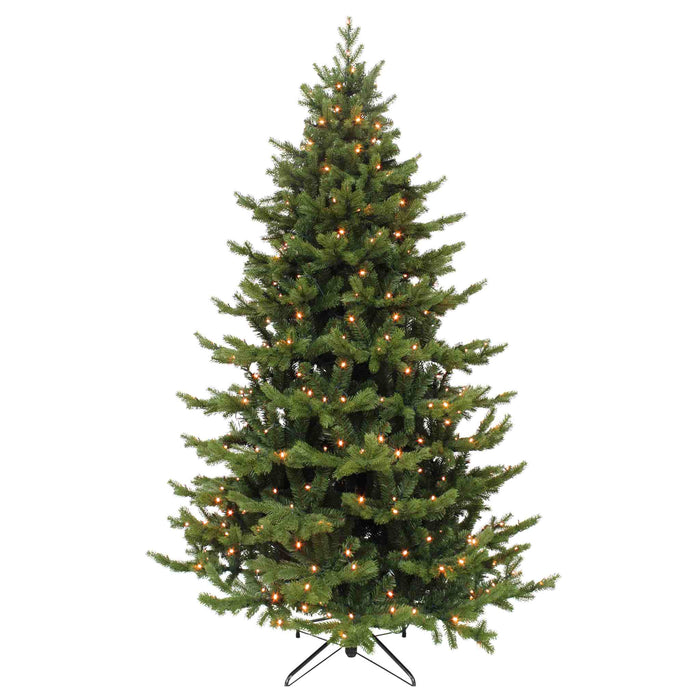 Triumph Tree Kunstkerstboom Sherwood - 150x150x260 cm - LED lampjes - Groen