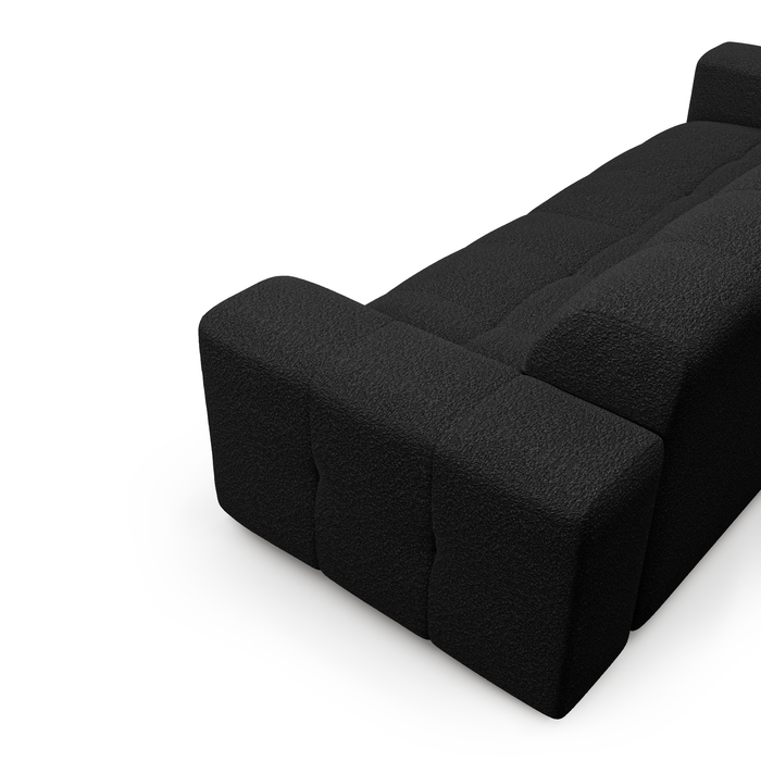 4-zitsbank bouclette donker antraciet 230cm