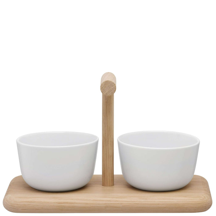 L.S.A. - Dine Serveerplank met 2 Schalen Diep