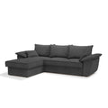 Sofa linker hoekcommode cabrio corduroy antraciet 257cm