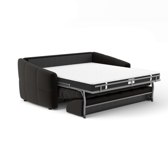 Express slaapbank met donker antracietkleurig lusvormig matras, 160 cm