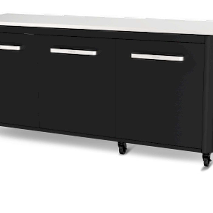 Cozze - Werkbank 3 Deurs en 6 Wielen met Opklapbare Werktafels 180 cm