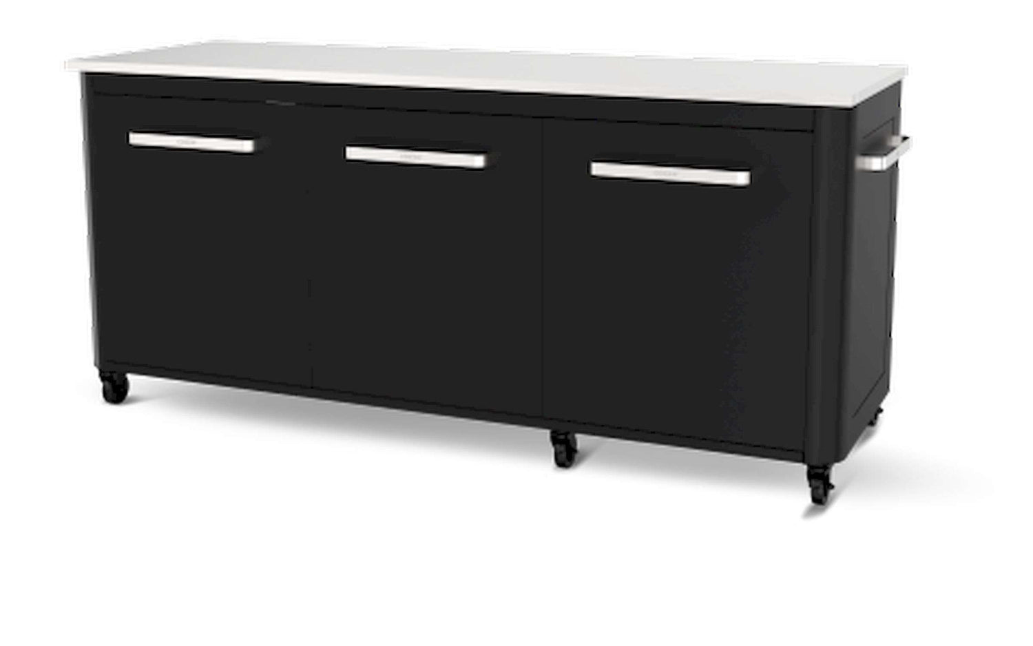 Cozze - Werkbank 3 Deurs en 6 Wielen met Opklapbare Werktafels 180 cm