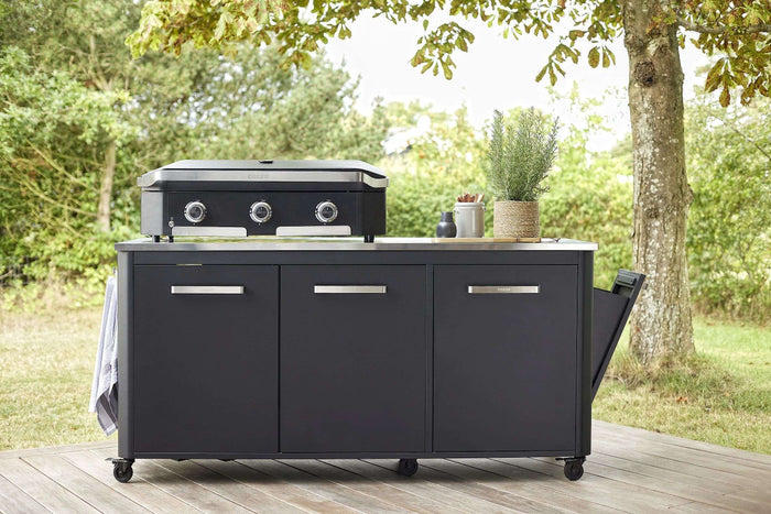 Cozze - Werkbank 3 Deurs en 6 Wielen met Opklapbare Werktafels 180 cm