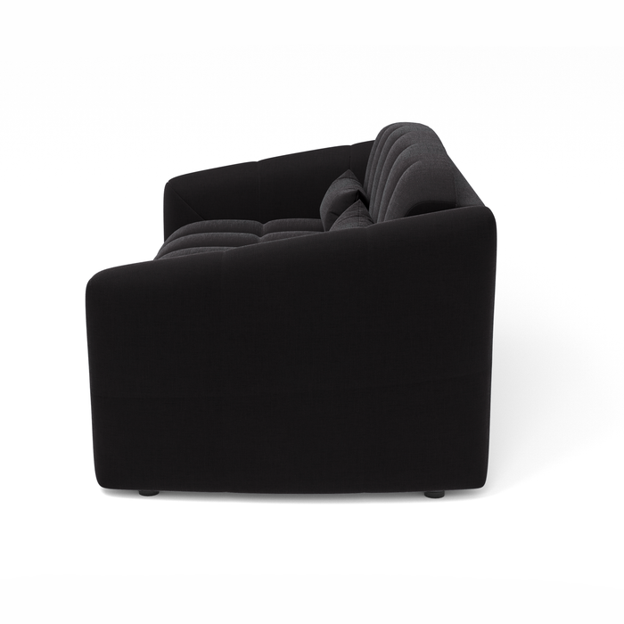 Express slaapbank dunlopillo fluweel donker antraciet 140cm