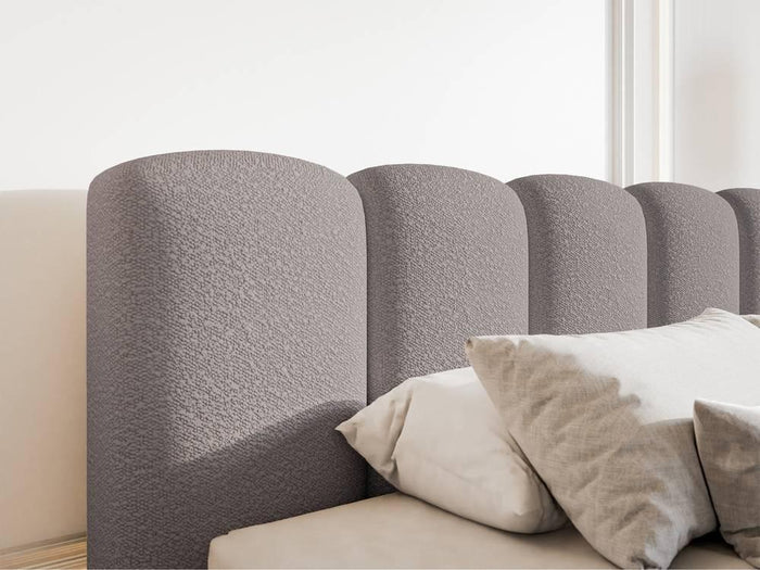 NADUVI Collection Bedframe Chloe bouclé met opbergvak