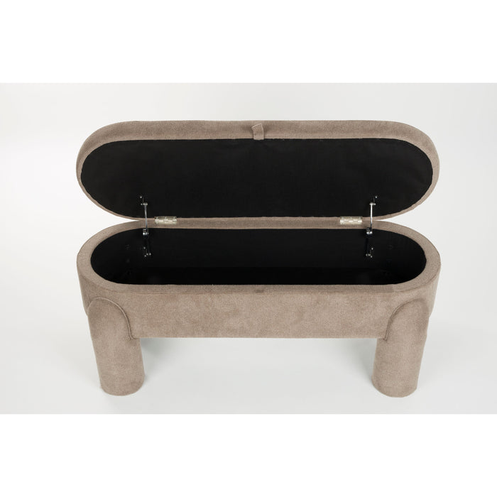 Housecraft Living Orly Bankje met opbergruimte 113 cm - Grijs