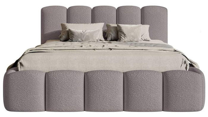 NADUVI Collection Bedframe Chloe bouclé met opbergvak
