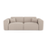 Express slaapbank dunlopillo 160cm beige geweven stof