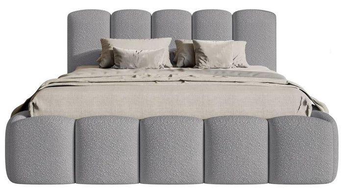 NADUVI Collection Bedframe Chloe bouclé met opbergvak