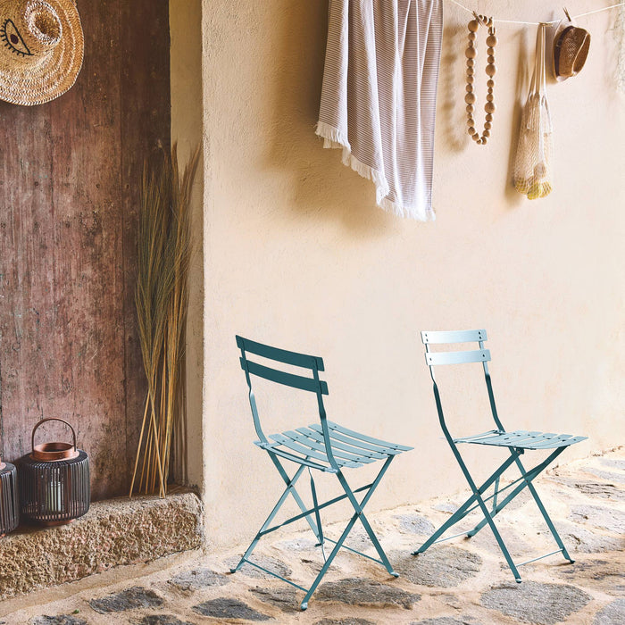 sweeek - Metalen inklapbare tuinstoel (set van 2)