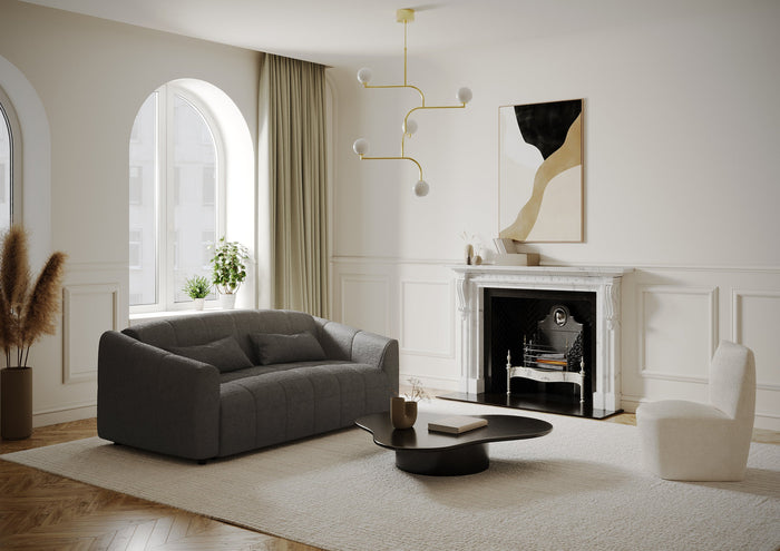 Express slaapbank met grafietgrijze lusmatras, 160 cm