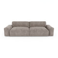 Sofa 4 zits fluweel taupe 240cm
