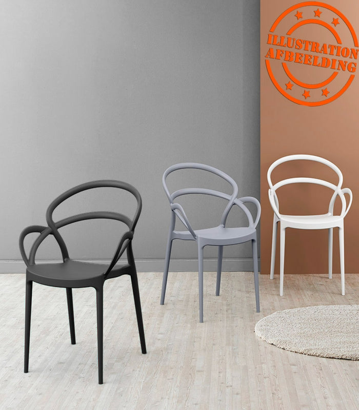 ALTEREGO JULIETTE Terras stoel - Wit