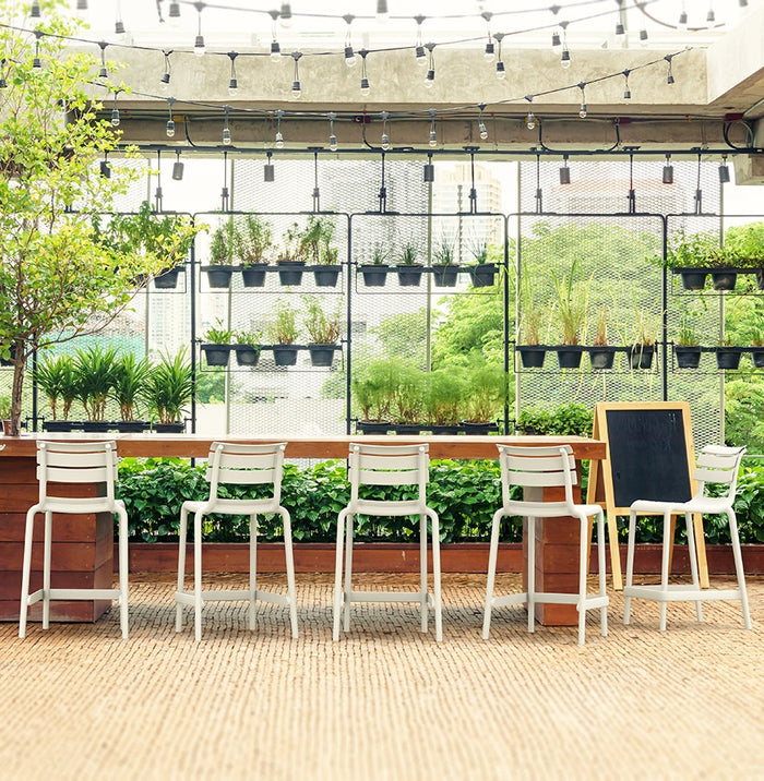 ALTEREGO NOBU MINI Middelhoge snackkruk - Wit