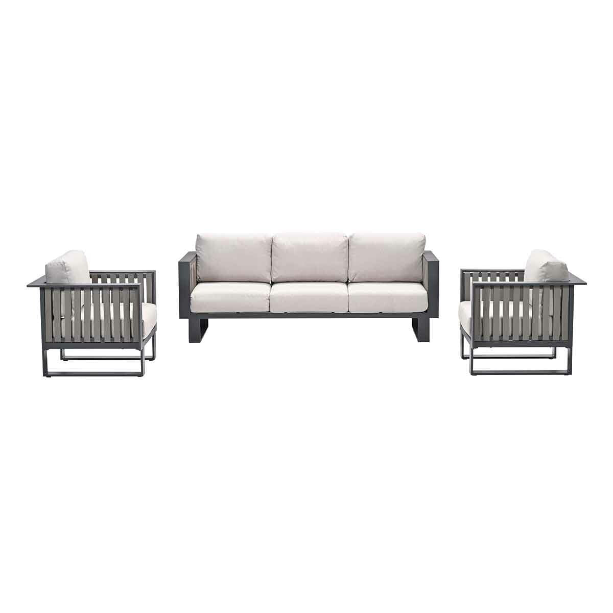 Garden Impressions Gabon loungeset 3-delig - taupe