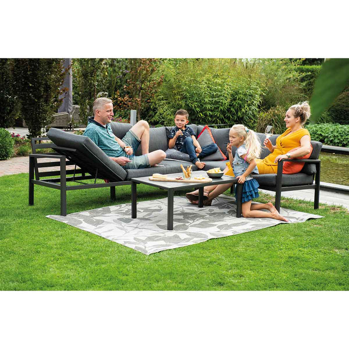 Garden Impressions Denver loungeset 4-delig - zwart