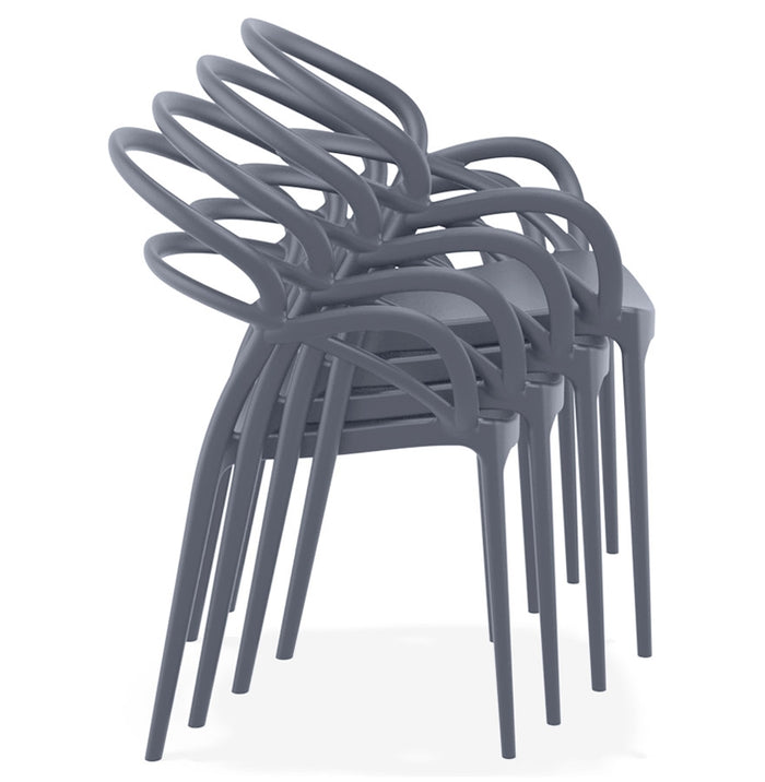 ALTEREGO JULIETTE Terras stoel - Grijs