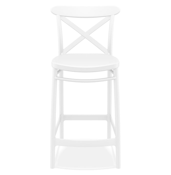 ALTEREGO BERLIOZ Middelhoge snackkruk - Wit