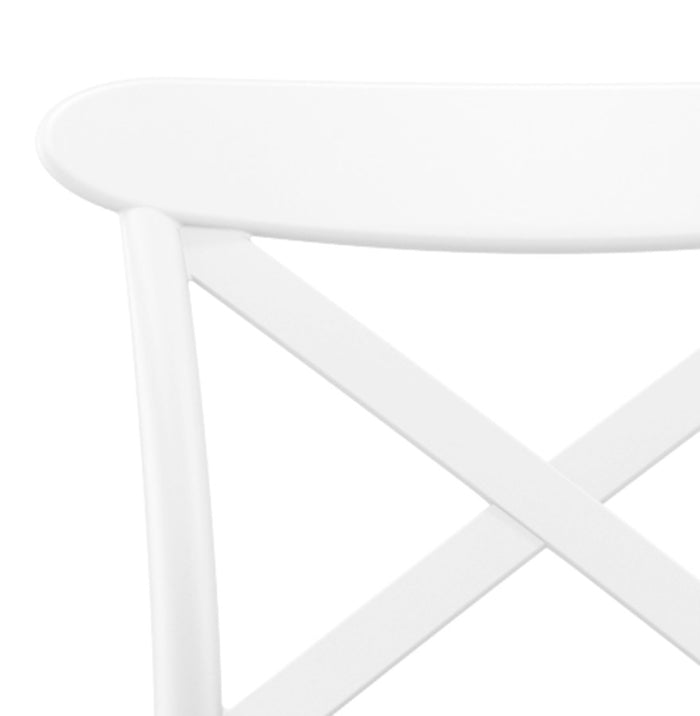 ALTEREGO BERLIOZ Middelhoge snackkruk - Wit