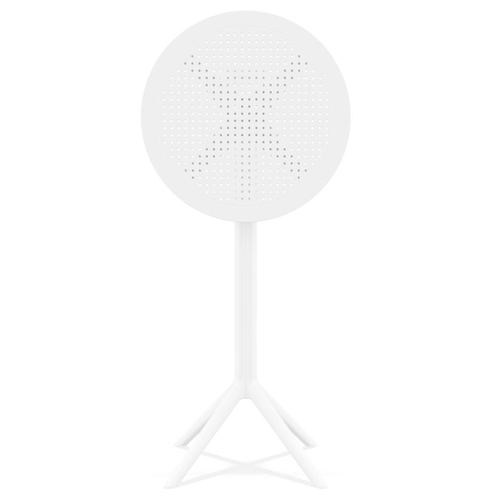 ALTEREGO GIMLI 60 BAR Opvouwbare hoge tafel - Wit