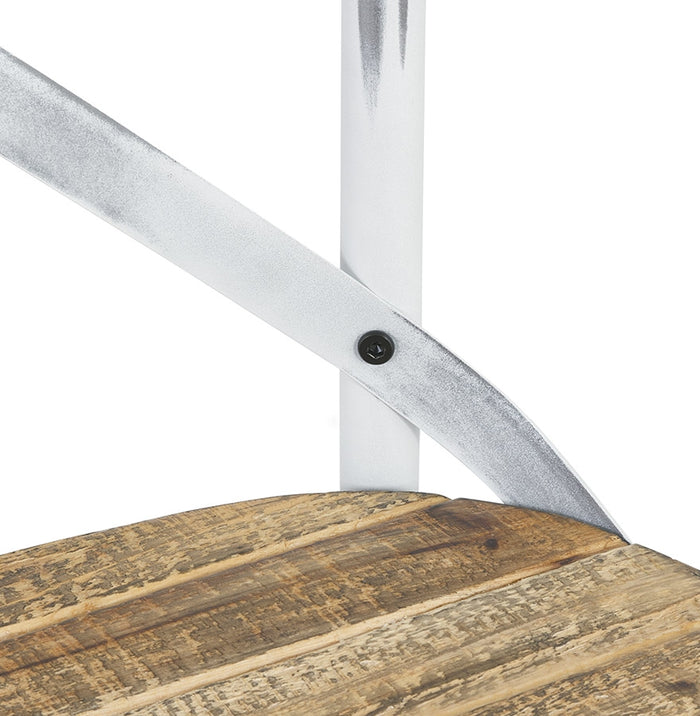 Alterego Ranch - Houten Keukenstoel - Oude Walnoot - 50x47x89cm