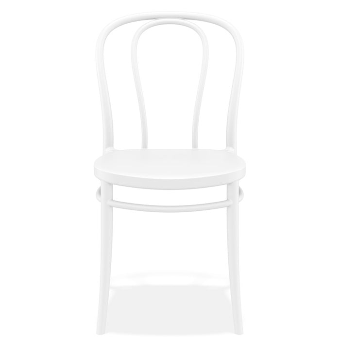 ALTEREGO JAMAR Stapelbare stoel - Wit