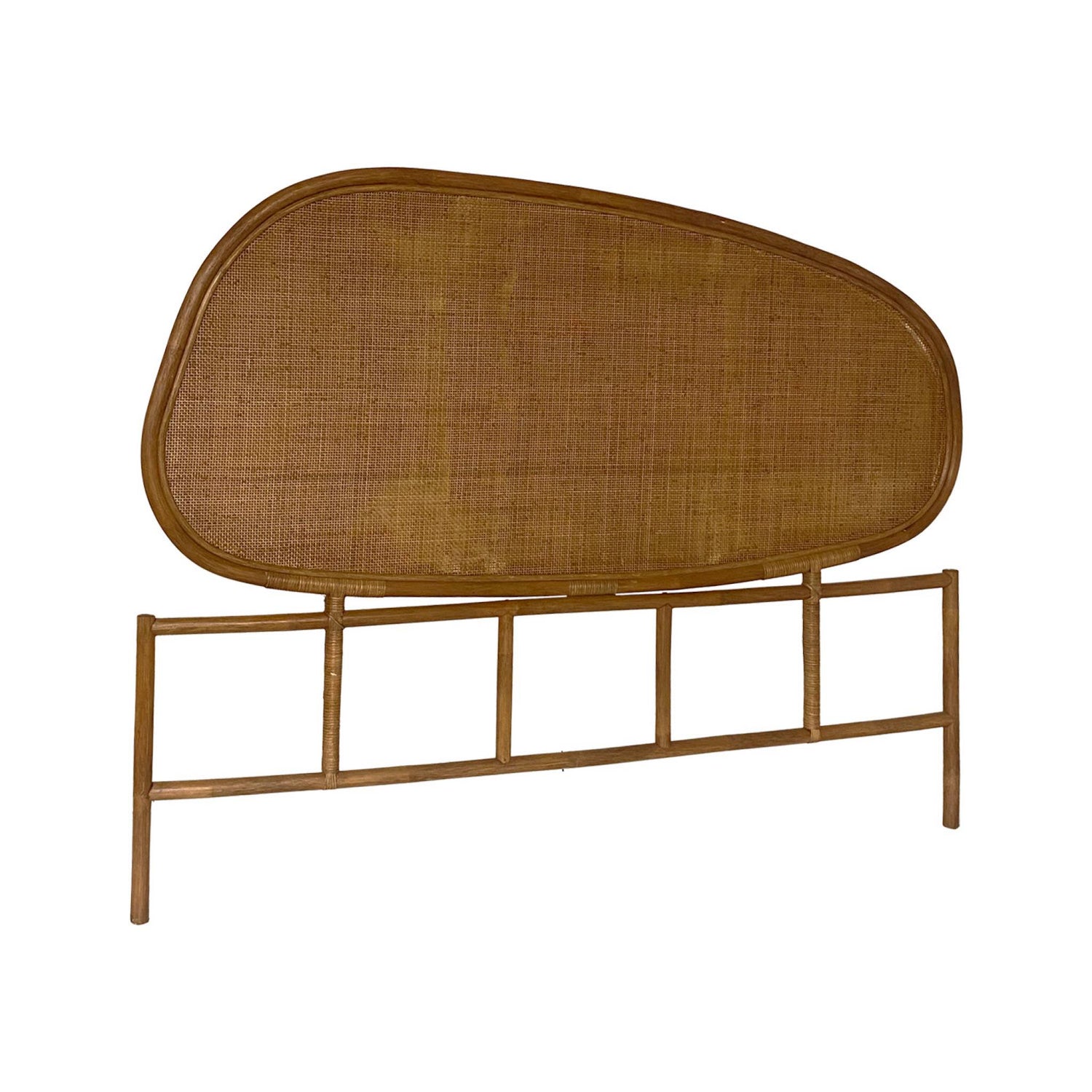 sweeek - Organisch hoofdbord in donker rotan