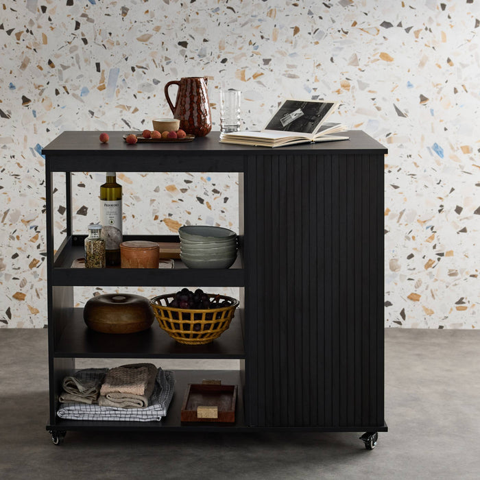 sweeek - Keukentrolley met flessenrekken