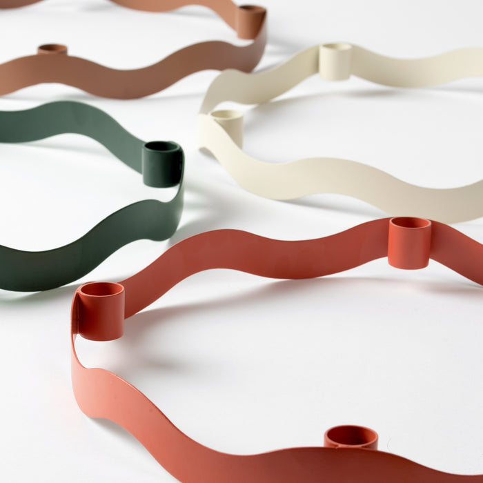 Broste Copenhagen Halo Kandelaar - Pumpkin Orange