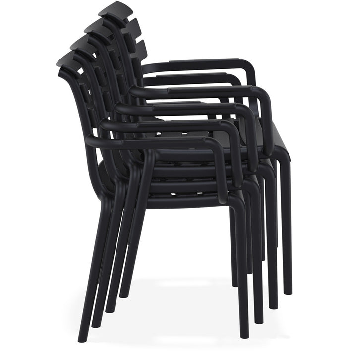 ALTEREGO FLORA Tuinstoel met armleuningen - Rood