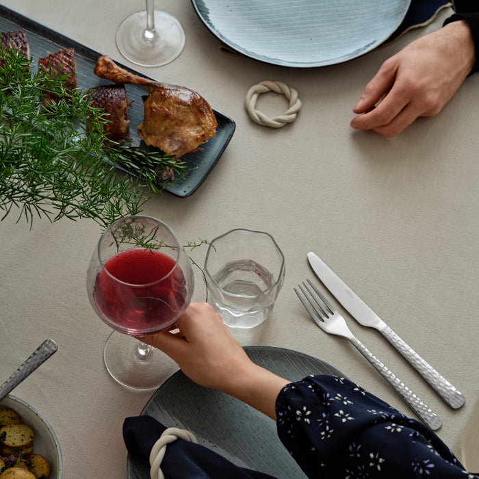 Broste Copenhagen Hune Hammered Bestekset 16-delig - Zilver