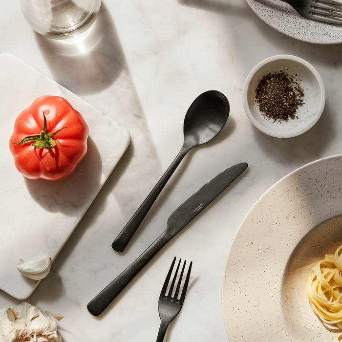 Broste Copenhagen Hune Bestekset 4-delig - Zwart