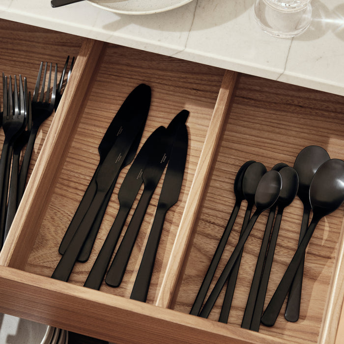 Broste Copenhagen Hune Bestekset 4-delig - Zwart
