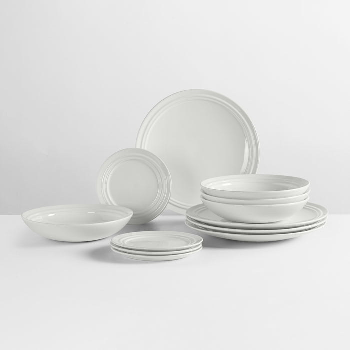 Broste Copenhagen Stevns Serviesset 12-delig - Wit