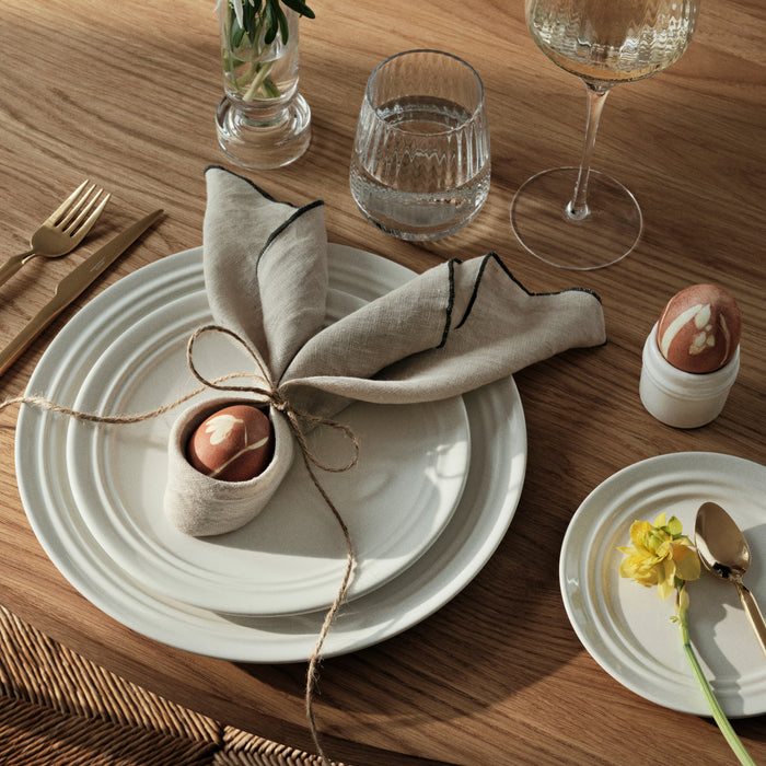 Broste Copenhagen Stevns Serviesset 12-delig - Wit