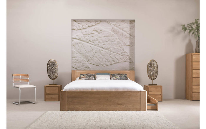 Goossens Bedframe Bibi - 160 x 210 - Eiken naturel - Hout