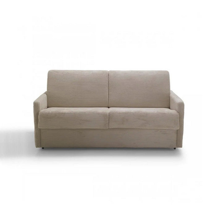 Calicosy - Slaapbank 3-zits in geribbeld fluweel Cosenza - Ecru