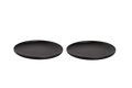 Maastricht Porselein - Universe - Bord - 2 stuks - ø 19 cm - Zwart