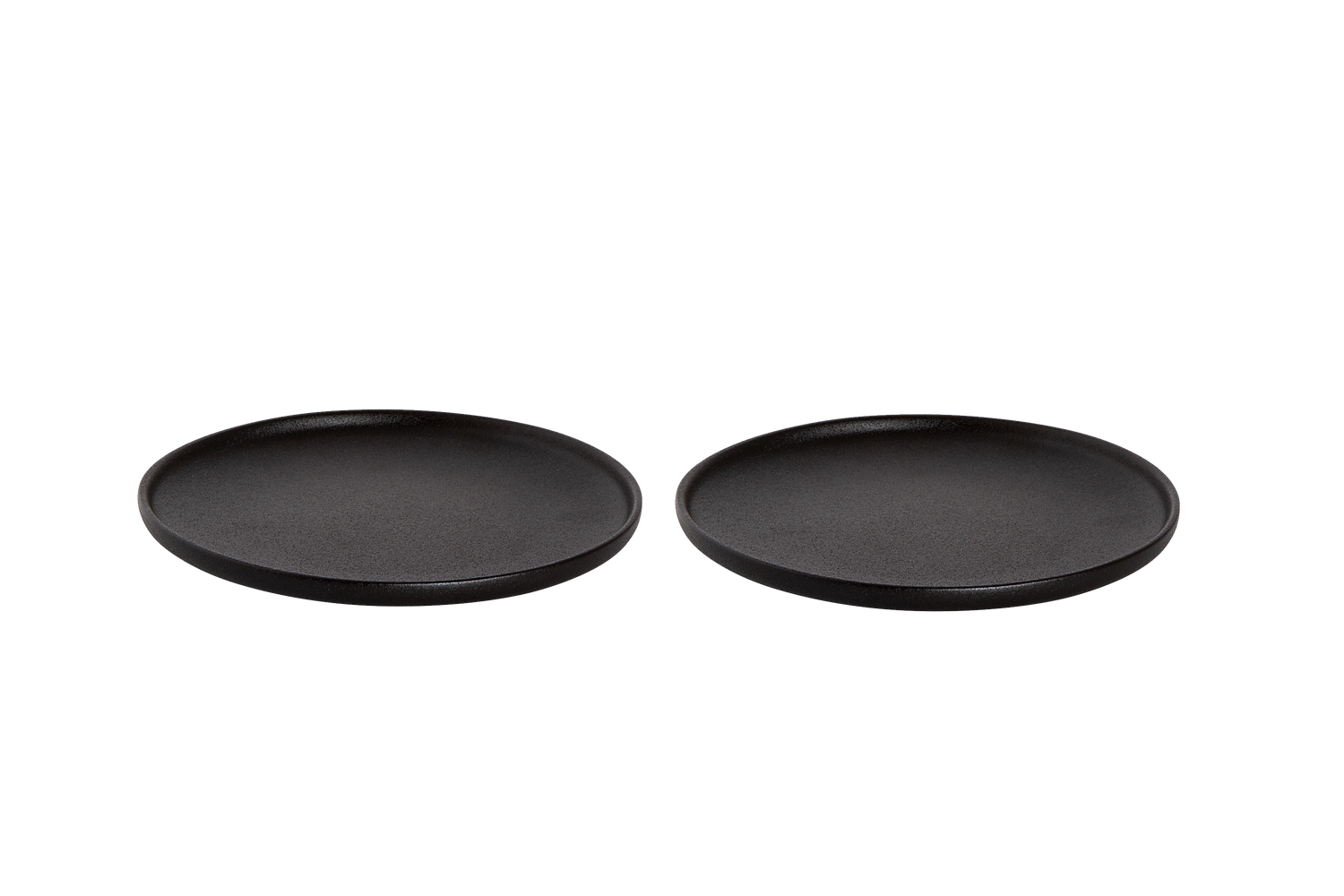 Maastricht Porselein - Universe - Bord - 2 stuks - ø 19 cm - Zwart