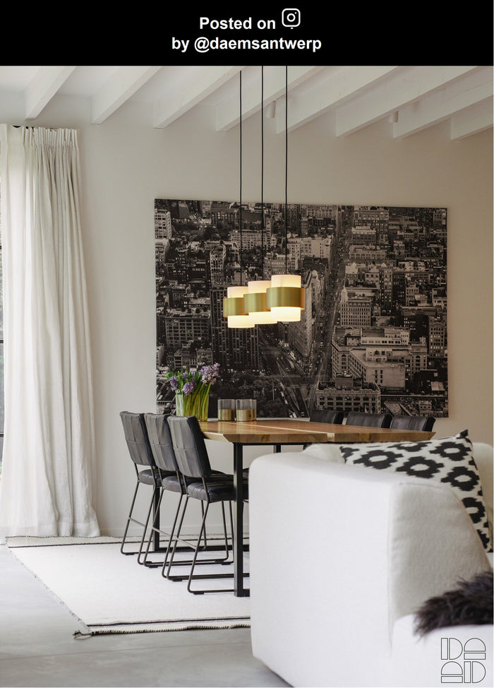 Lucide FIRMIN Hanglamp - Mat Goud | Messing