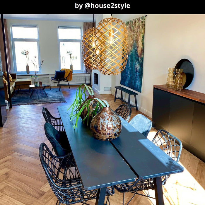 Lucide WOLFRAM Hanglamp - Mat Goud | Messing