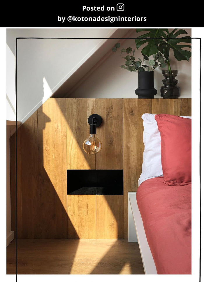 Lucide LEANNE Wandlamp - Zwart