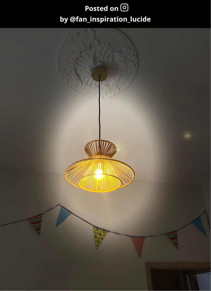 Lucide TASMAN Hanglamp - Naturel