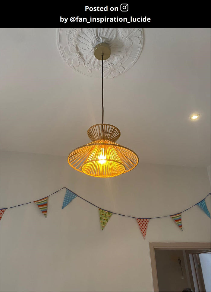 Lucide TASMAN Hanglamp - Naturel